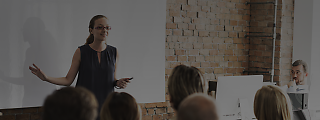 woman presenting