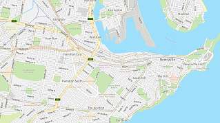 newcastle city map