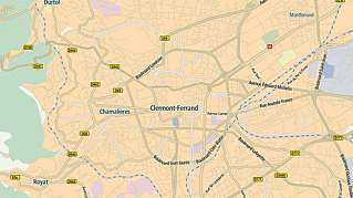 clermont ferrand city map
