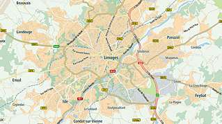 limoges city map