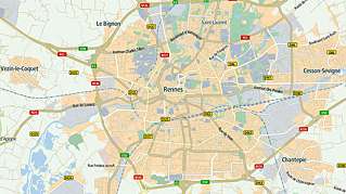 rennes city map