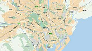 cardiff city map