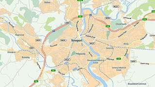 newport city map