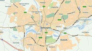 northampton city map