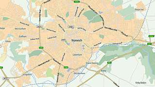 norwich city map