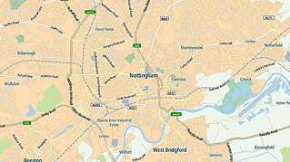 nottingham city map