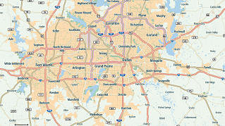 map dallas