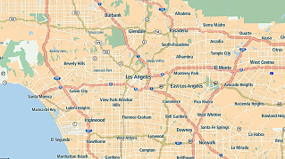 map los angeles