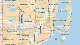 map miami