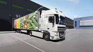 Kühltrans­porter liefert sicher tempe­ra­tur­emp­find­liche Ware dank Webfleet Cold Chain