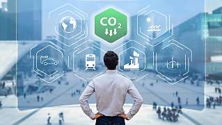 futuristic display co2 reduction