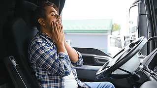 frustrated truck driver