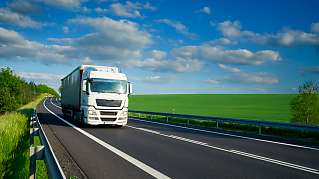 truck on road 03