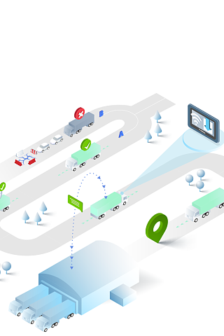 banner professional truck navigation header