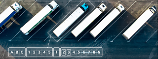 truck depot with vehicle identification number