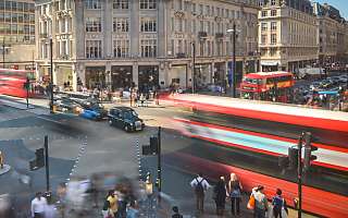 london bus traffic