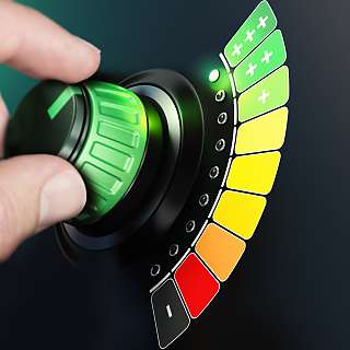 efficiency scale knob