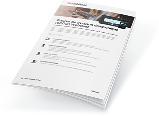 fiche technique de la preuve de livraison électro­nique