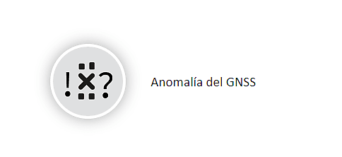 Significado de los símbolos tacógrafo inteligente versión dos sobre anomalía del GNSS
