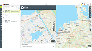 mappa dell’asset tracking di Webfleet