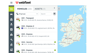 Intuitive interface of WEBFLEET vehicle tracking