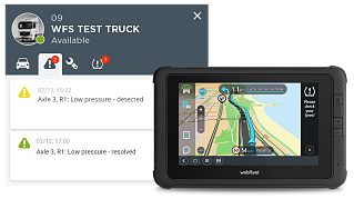 Realtime TPMS meldingen