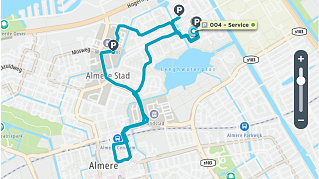 Van fleet monitoring system providing insights into routes