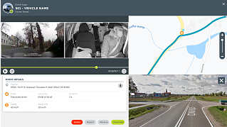 Webfleet video integrata con dash cam