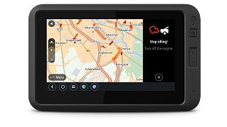 In-vehicle driving feedback on PRO Driver Terminal