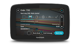 Webfleet optimizes routes with PRO Driver terminal