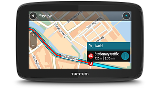 Interface TOMTOM itinéraire optimal