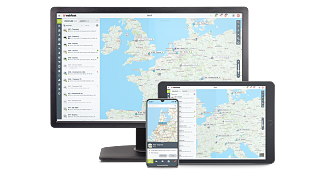 dispositivi compatibili con la fleet management app Webfleet