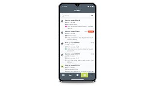 Order list on the fleet app