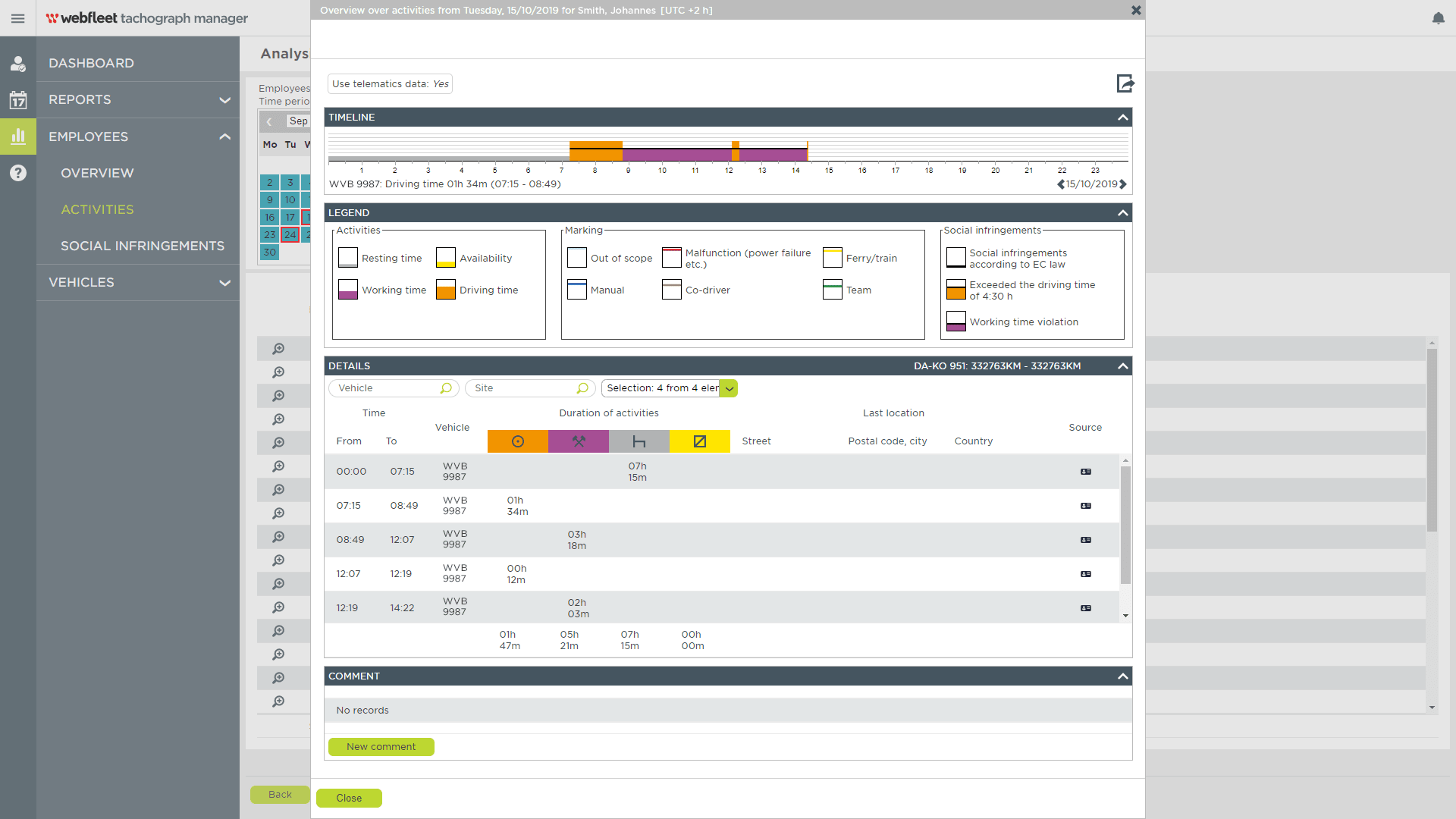interface Webfleet