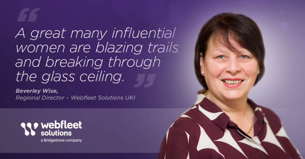 Beverly Wise, Regional DIrector UKI at Webfleet talks about women in leadership