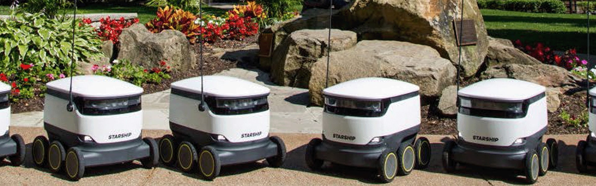 Drone delivery robots