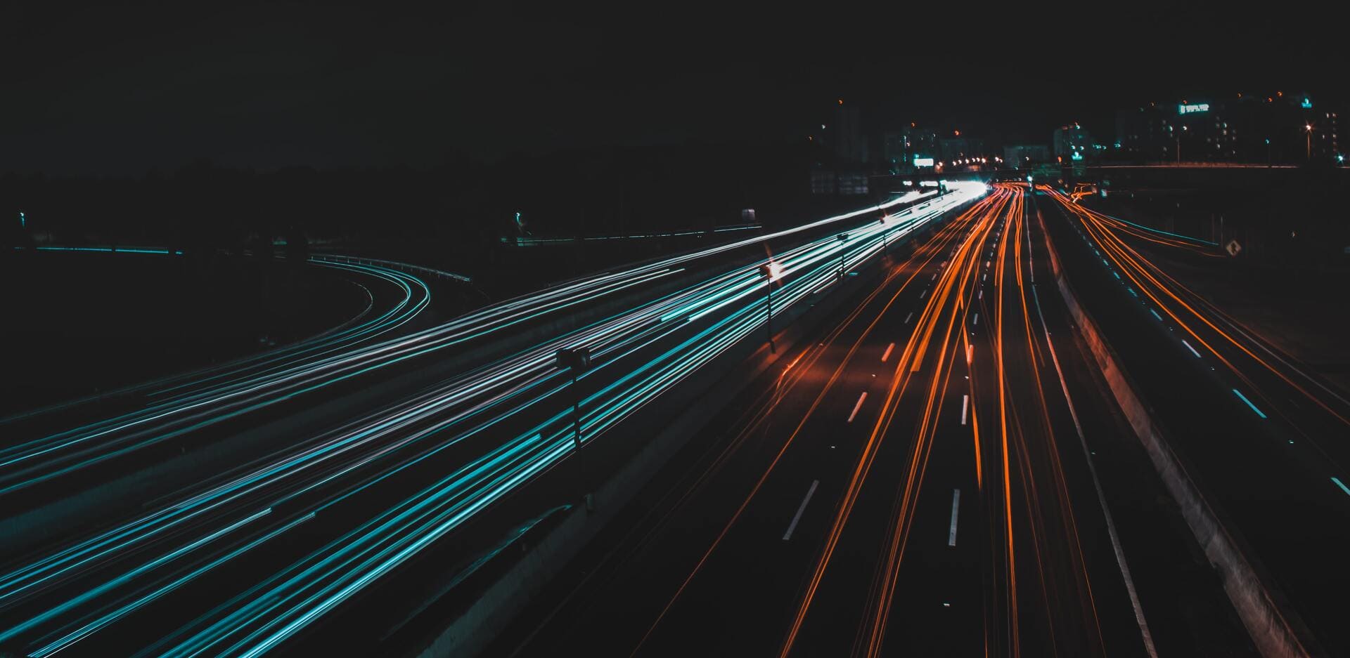 Motorway at night